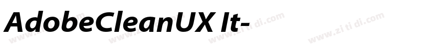 AdobeCleanUX It字体转换